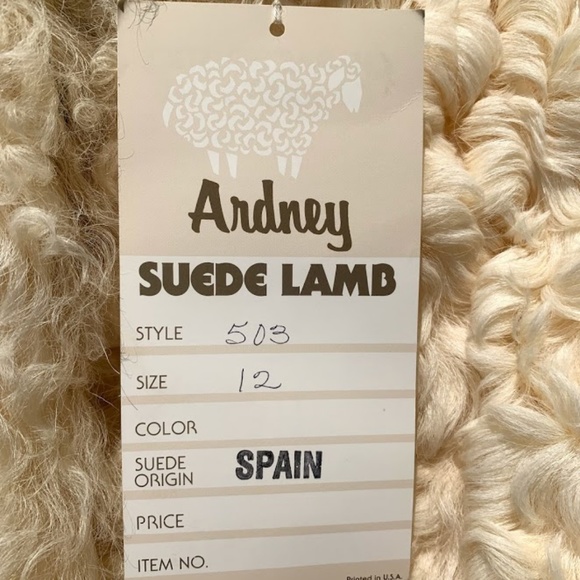Vintage Ardney Suede Lamb Jacket Size 12 - Picture 8 of 8